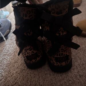 UGG Women's Leopard Ankle Booties